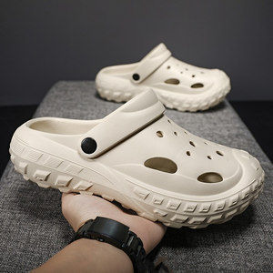 Hot Sale Garden Shoes for Couples <strong>Tank</strong> Soles Non-slip EVA Step on Poo Beach Shoes Hole Shoes Clogs - Product Image 2
