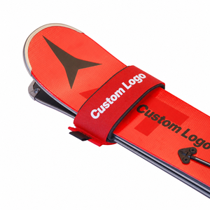 Correa de sujeción personalizada para esquí y snowboard con gancho y bucle, y almohadilla protectora para el transporte de equipos de esquí - Product Image 5