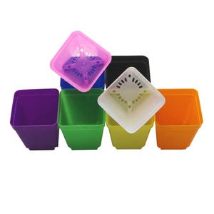 Pots de jardinage Pots de fleurs carrés en plastique pour plantes de pépinière Fleur - Product Image 5