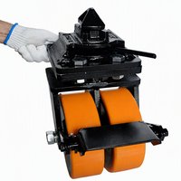 Roues universelles industrielles en PU pour conteneurs ISO 20'40' avec roulettes de verrouillage et roues à haute capacité de charge en nylon et acier