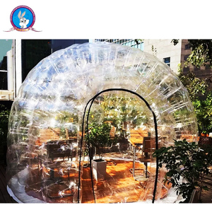 Tente <span class=keywords><strong>bulle</strong></span> gonflable en PVC populaire, transparente, avec structure métallique, imperméable, résistante aux intempéries, durable, pompe électrique, installation facile, pour le camping - Product Image 5
