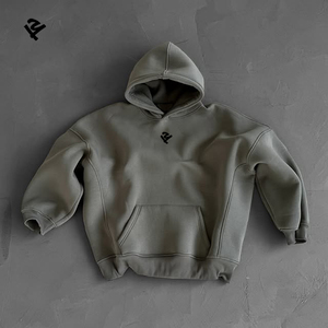 Tuta da <span class=keywords><strong>donna</strong></span> personalizzata in pile di cotone, set 2 pezzi, felpa <span class=keywords><strong>oversize</strong></span> con cappuccio e pantaloni della tuta, tuta sportiva streetwear, completo casual - Product Image 2