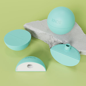 XINDE Flacon cosmétique sphérique deux-en-un, flacon isolant pour crème <span class=keywords><strong>BB</strong></span>, flacon pour crème solaire liquide avec bouchon à vis 30ml - Product Image 2