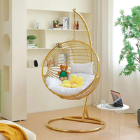 Balançoire de balcon, maison, salon, chambre à coucher, chaise pivotante suspendue en métal, meubles en aluminium