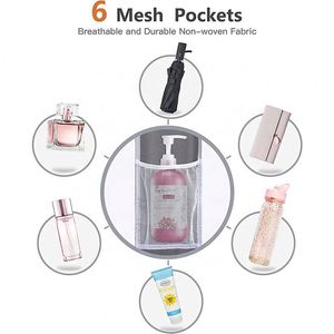 Over Door Pantry Organizer with 4 Large 6 Mesh Pockets for Baby Clothing Jewelry Bathroom Storage-Multifunction <b>Foldable</b> Design - Product Image 6