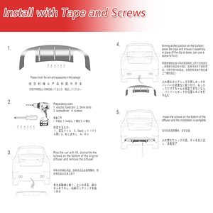 Diffusore in Fibra di Carbonio per Paraurti Posteriore <span class=keywords><strong>Audi</strong></span> <span class=keywords><strong>A6</strong></span> C8 S6, Spoiler Inferiore per <span class=keywords><strong>Audi</strong></span> <span class=keywords><strong>A6</strong></span> S6 C8 2019-2024 - Product Image 6