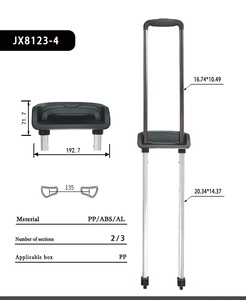 להתאמה אישית 2/3/4/5 סעיף מטען ידית שליטה חלקי חילוף עגלה אביזרים רכיב נסיעות מטען ידית טלסקופית - Product Image 3