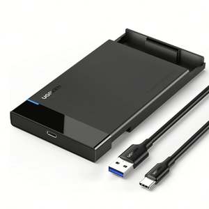 Carcasa para Disco Duro UGREEN de <span class=keywords><strong>2</strong></span>.5 Pulgadas, USB C 3.1 Gen <span class=keywords><strong>2</strong></span> a SATA III 6Gbps para SSD HDD de 9.5 y 7mm, Carcasa Externa para Disco Duro con UASP - Product Image 1