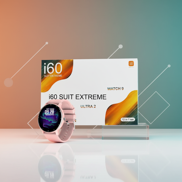 Smart Watch I60 UK8 Extreme Suit 12 in 1 Set 7 Straps Big Screen 2.3 Inch I20 I60 Smartwatch With Earphones