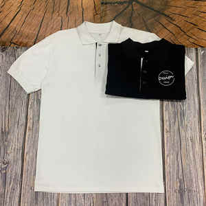 Polo de negocios para hombre al por mayor, camisetas de golf de manga corta de calidad superior, solapas de talla grande en tejido sólido - Product Image 2