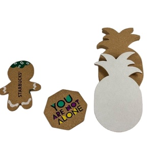 Custom Logo Cork <b>Coasters</b> - Round & Square Heat-Resistant Drink Pads for <b>Ceramics</b>, Minimalist Tableware - Product Image 4