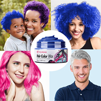 Couleur temporaire cheveux cire bricolage couleur pas endommagé 9 couleurs coiffure pommade matériel temporaire jetable boue cheveux couleur cire