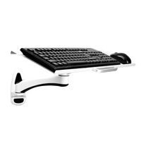 Support mural pliable pour clavier en alliage d'aluminium à double usage, pivotant à 360 degrés, 60*18,5 cm (en stock)