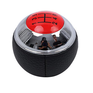 Pommeau de levier de vitesse de voiture enveloppé de cuir rouge 5ème 6ème vitesse ergonomique pour Bmw Mini Cooper - Product Image 5