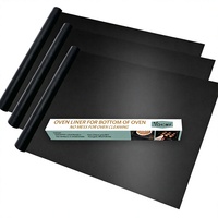 VCHOMY Lot de 3 revêtements de four 23,6x15,7 pouces, robustes, antiadhésifs, réutilisables, résistants à la chaleur 550°F, tapis de protection anti-déversement pour fours à gaz/électriques