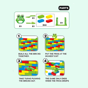 Offre Spéciale : Jeu d'Équilibre Mural DIY Grenouille à Pousser, Ensemble de 48 Pièces, Jeu de Société Éducatif, Jouet de Table Interactif pour Enfants et Famille, Amusant - Product Image 2