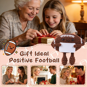 Peluche a forma di pallone da calcio fatto a mano all'uncinetto, mini bambola divertente, regalo di supporto emotivo per uomini, papà, compleanno, festa del papà. - Product Image 5