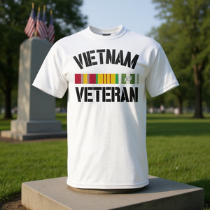 T-shirt Vietnam Veteran Pride a maniche corte, girocollo, unisex, per adulti, abbigliamento promozionale - Product Image 2