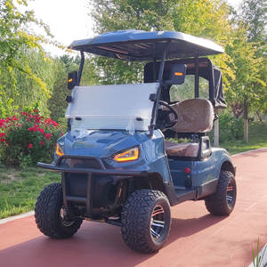 Voiture de golf électrique à corps en aluminium et en métal, haute vitesse, batterie au lithium 48V, avec porte-bagages arrière, couleur personnalisable, autonomie de 90 km - Product Image 1