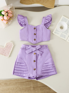 Cintura a strisce multistrato in cotone tinta unita con fibbia decorativa singola, stile Europa America, per ragazze, per il commercio transfrontaliero - Product Image 2