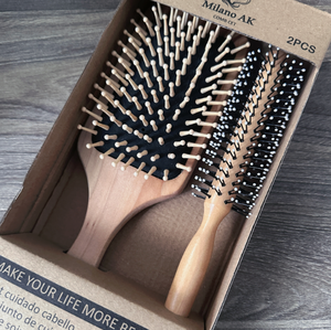 Set de Peines para Masaje Capilar, Peine para Piojos, Peine Meridiano para Cabello Rizado, Uso Doméstico - Product Image 1