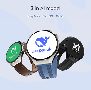 Đồng hồ thông minh Amoled M9 Pro 1.75 inch, 2 dây đeo, camera 200W, 1GB, trả lời tin nhắn, la bàn, SOS, trò chuyện NPC, ChatGPT, pin 600mAh, 3ATM, GPS - Product Image 3