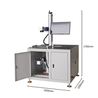 Machine de marquage laser à fibre MOPA double synchronisée CKMACHINE 30W/50W/60W de type banc de travail avec identification et traçabilité DXF/AI/DST