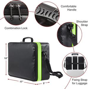 Nuevo estilo portátil ignífugo Anti-irritación bolsa de fuego impermeable dinero ignífugo documento certificado bolsa con cerradura - Product Image 4