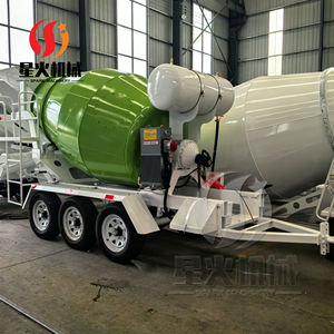 Truk Pengaduk Beton Mobile Tiga As 2 Meter Kubik Bertenaga Bensin Trailer Pengaduk Beton - Product Image 5