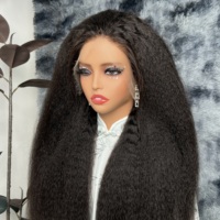Peluca de Cabello Humano Virgen Vietnamita de Alta Calidad de 24 Pulgadas, Grado 12A, Peluca Frontal de Encaje 13X4 HD, Cabello Lacio Rizado