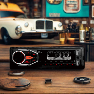 Phổ 1 DIN xe MP3 máy nghe nhạc <span class=keywords><strong>LCD</strong></span> hiển thị cho Bluetooth Aux-in FM Receiver SD USB Tuner nhanh chóng sạc stereo kết hợp - Product Image 2