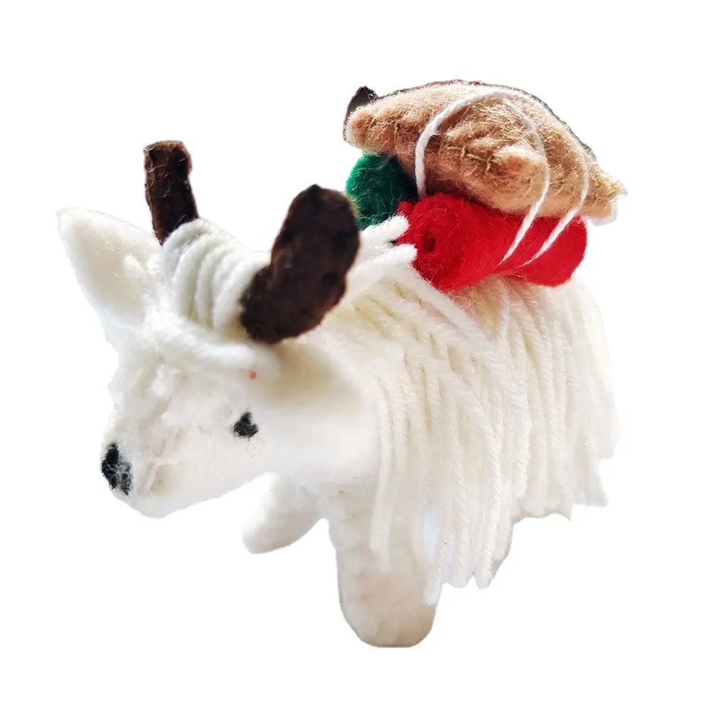 2023 nouveau Design de haute qualité à la main bricolage laine feutre Poke Fun mignon jouet noël laine feutrage Kit pour les enfants