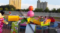 Équipement de parc d'attractions extérieur Luna Utilisation de jardin Forain Turntable Himalaya Rides Thunder Beat Musical Express Rides
