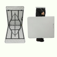 Table d'extérieur pliable pour ordinateur, poker, étude, repas et événements, avec chaises intégrées