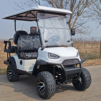 Voiturette de golf électrique 4 places homologuée pour la route 48V, nouveau modèle, très demandée, personnalisée pour la chasse, certifiée aux États-Unis avec pack de luxe amélioré