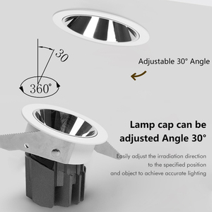 Allway Đèn Chiếu Trong Nhà Trong Nhà Không Nhấp Nháy Bằng Nhôm Công Suất Cao Đèn Chiếu Xuống <span class=keywords><strong>Led</strong></span> 5W 9W 15W - Product Image 4