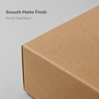 Boîte cadeau rigide en kraft magnétique à rabat, écologique, avec ruban personnalisé et nœud, finition mate, pour cadeaux, vente en gros et au détail