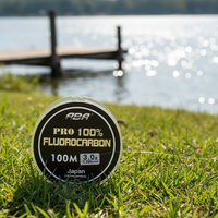 Ligne de pêche invisible en fluorocarbone 100M, ligne de pêche professionnelle 100% fluorocarbone pur avec taux de coulée rapide