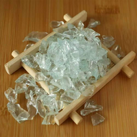 Pierres de verre concassé massif en vitrail pour aménagement paysager moderne, foyers, remplissages de vases, décoration extérieure - Écologique
