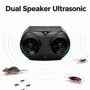 Repelente Ultrasónico de Ratones con Sensor de Luz, Control de Plagas Ecológico, Altavoces Dobles, Baterías de Estado Sólido ABS, Uso Doméstico, Certificado CE - Product Image 1
