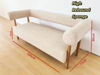 Base de madera de roble macizo, sofá Chesterfield con mechones, muebles tapizados creativos para dormitorio, sala de estar, Hotel, Villa, tela duradera