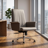 Chaise de bureau de patron de président exécutif contemporain pivotant à hauteur réglable personnalisé commercial