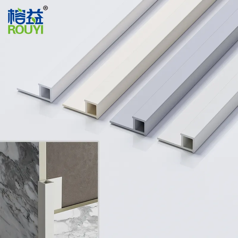 foshan Modern Style Customized PVC Tile Edge Trim round corner Plastic Strip 8mm 10mm 12mm