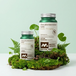 Custom Logo Printed Aluminum Capsule Pill Bottle Medicine Packaging with Screw Cap <b>for</b> Probiotic Supplement <b>Tablets</b> Storage - Product Image 5