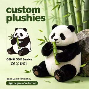 Bulk Personalized Panda <strong>Stuffed</strong> Animal, Soft Plush for Zoo Themed Decor &amp; Bulk Supply - Product Image 1