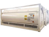 Conteneur-citerne ISO T75 de 20 pieds pour le stockage cryogénique d'argon liquide, LOX, LIN, LN2O, LCO2