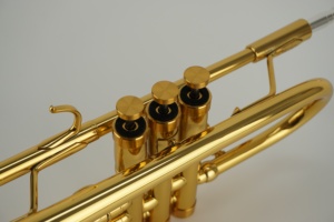 <span class=keywords><strong>Trompeta</strong></span> en Clave <span class=keywords><strong>de</strong></span> Do, <span class=keywords><strong>de</strong></span> Latón, con Acabado Electroforético Dorado, 3 Pistones <span class=keywords><strong>de</strong></span> Acero Inoxidable, Instrumento <span class=keywords><strong>de</strong></span> <span class=keywords><strong>Viento</strong></span> Duradero para Principiantes - Product Image 3