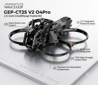 Kit de châssis FPV GEPRC GEP-CT25 V2 O4 Pro 2,5 pouces 123 mm Cinewhoop avec absorption des chocs VTX flottante à 6 points