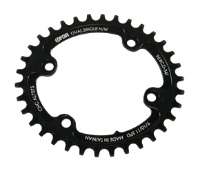 Plato de cadena Premium 96 Bcd E1-06, plato de cadena de 32 dientes de aluminio 7075 para bicicleta de montaña, para 9-12 velocidades, pedaleo suave - Product Image 1