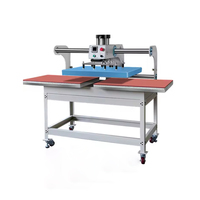 Nouvelle presse à chaud pneumatique semi-automatique à double station 60*40 pour la sublimation de vêtements et le transfert DTF